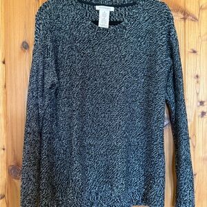 Philosophy Blackbird and Ivory Knit Top